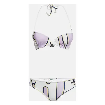 Kenzo Light Purple Printed Jersey Push-Up Bikini