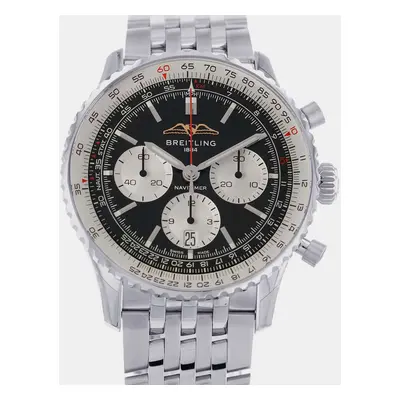 Breitling Black Stainless Steel Navitimer AB0138211B1A1 Automatic Men's Wristwatch mm