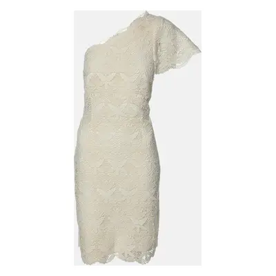 Emilio Pucci Cream Lace One Shoulder Dress