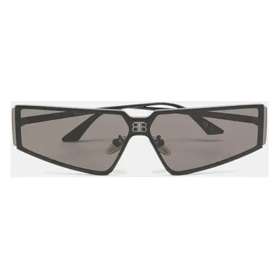 Balenciaga Black/Grey BB0192S Geometric Sunglasses