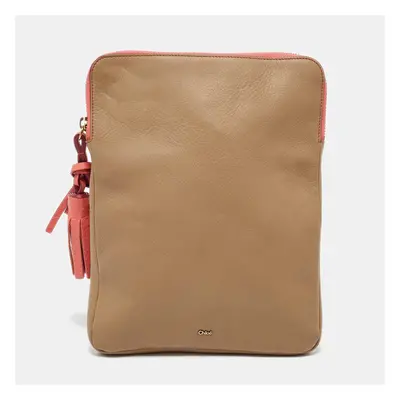 Chloe Beige Leather Eva iPad Cover