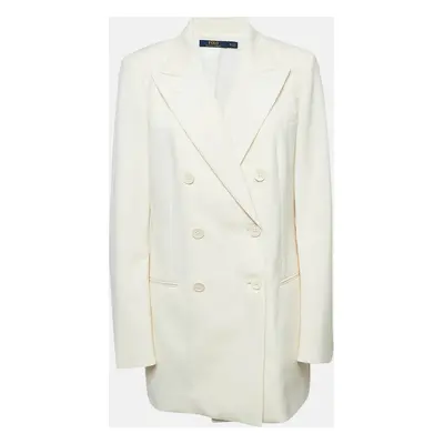 Polo Ralph Lauren Cream Wool Double Breasted Blazer