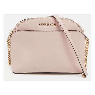 Michael Kors Pink Leather Emmy Crossbody Bag