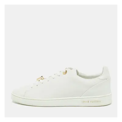 Louis Vuitton White Leather Frontrow Low Top Sneakers Size