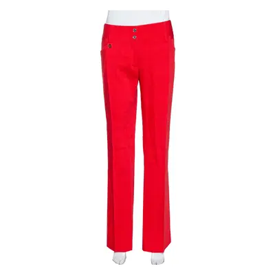 Dolce & Gabbana Red Straight Leg Pants