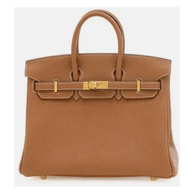 Hermes Gold Togo Birkin Handbag