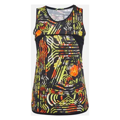 Versace Jeans Black Printed Jersey Tank Top