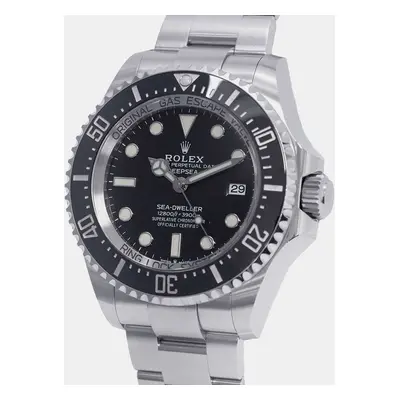 Rolex Black Stainless Steel Sea-Dweller Deepsea Automatic Men's Wristwatch mm