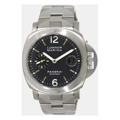 Panerai Grey Titanium Luminor Marina PAM00091 Automatic Men's Wristwatch mm