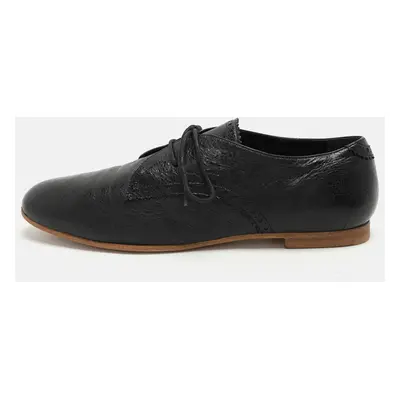 Balenciaga Black Leather Lace Up Derby Size 39.5