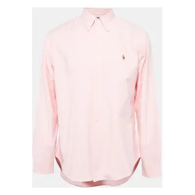 Ralph Lauren Pink Stretch Oxford Cotton Slim Fit Shirt