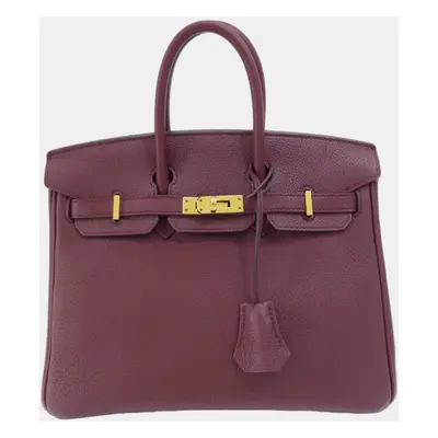 Hermes Birkin Bordeaux Handbag Togo Women's