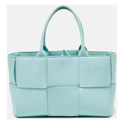 Bottega Veneta Light Blue Leather Small Arco Tote