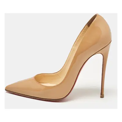 Christian Louboutin Beige Patent Leather So Kate Pumps Size