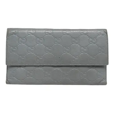 Gucci Grey Guccissima Leather Continental Wallet