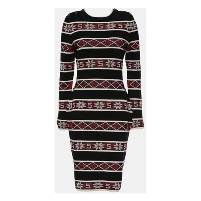 Chanel Multicolour Stripes Logo Knit Dress