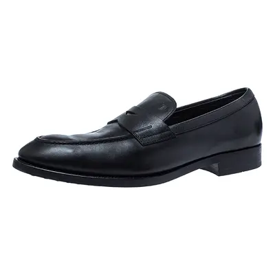 Tod's Black Leather Penny Loafers Size 44.5