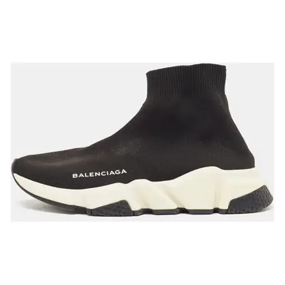 Balenciaga Black Knit Fabric Speed Sock Sneakers Size