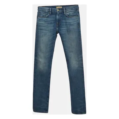 Burberry Blue Washed Denim Slim Fit Jeans Waist 30''