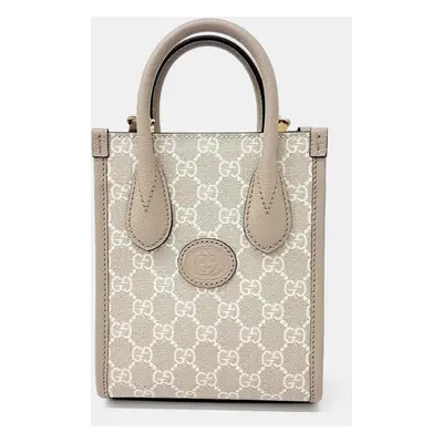 Gucci Beige Interlocking G Mini Tote Bag