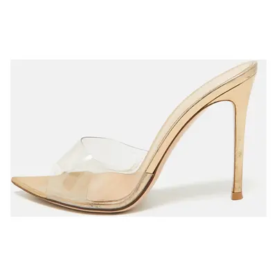 Gianvito Rossi Transparent PVC Elle Slide Sandals Size