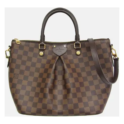 Louis Vuitton Brown Damier Ebene Canvas Siena MM Tote Bag