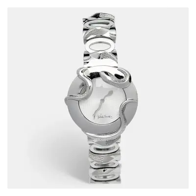 Roberto Cavalli Silver Stainless Steel Snake R7253165515 Women's Wristwatch