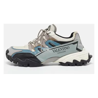 Valentino Tricolor Mesh and Leather Climbers Sneakers Size