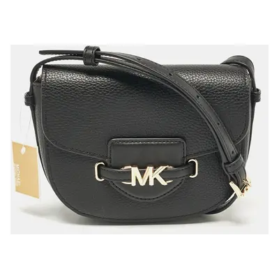 Michael Kors Black Leather Reed Crossbody Bag