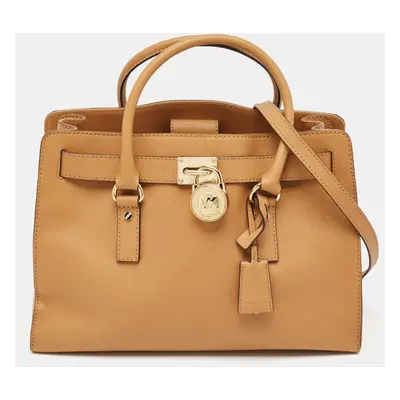 Michael Kors Tan Leather East/West Hamilton Tote