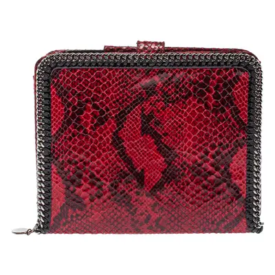 Stella McCartney Red Python Print Faux Leather Falabella iPad Holder