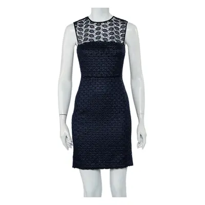 Diane Von Furstenberg Navy Blue Kinchu SG Lace Dress