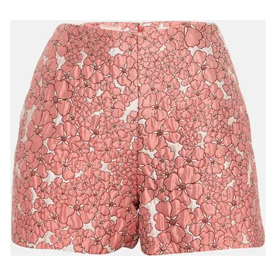 Giamba Pink Floral Jacquard Shorts