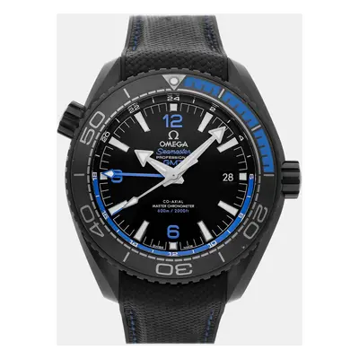 Omega Black Ceramic Seamaster Planet Ocean 215.92.46.22.01.002 Automatic Men's Wristwatch mm