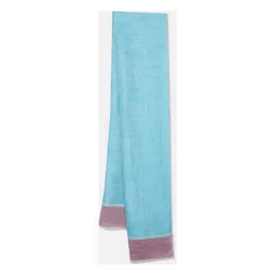 Etro Blue/Pink Linen & Cotton Stole