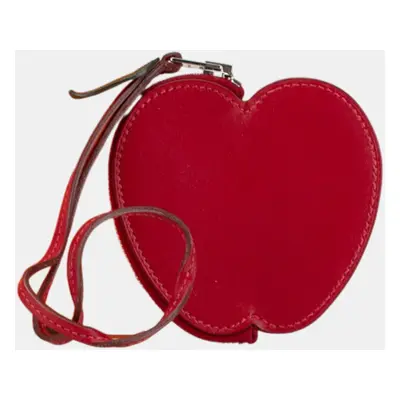 Hermes Tutti Frutti Apple Coin Case Red