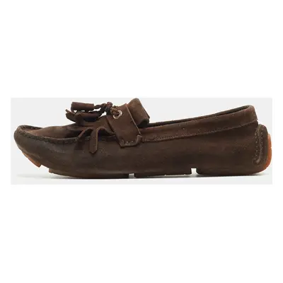 Jimmy Choo Brown Suede Eaton Loafers Size 44.5