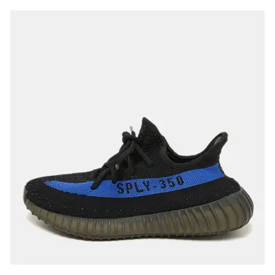 Yeezy x Adidas Black/Blue Knit Fabric Boost V2 Dazzling Blue Sneakers Size 2/3