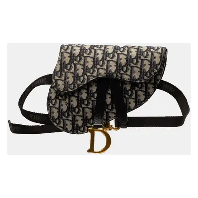 Dior Oblique Canvas Saddle Belt Bag