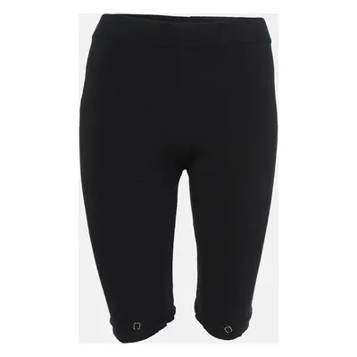 Jacquemus Black Rib Knit Sierra Biker Shorts