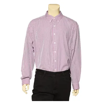 Ralph Lauren Purple Striped Cotton Button Front Shirt 3XB