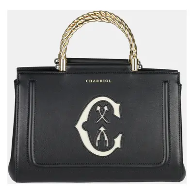 Charriol Black Leather MARIE OLGA Handbag