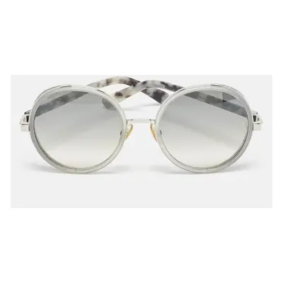 Jimmy Choo Grey Gradient Andie/S Round Sunglasses