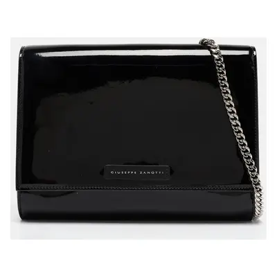 Giuseppe Zanotti Black Patent Leather Wendy Chain Bag