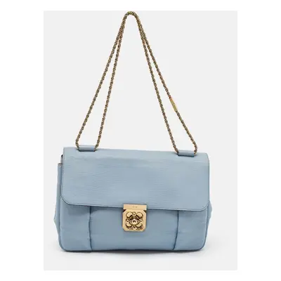 Chloe Light Blue Leather Elsie Shoulder Bag