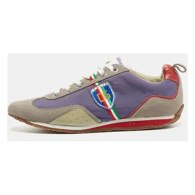 Dolce & Gabbana Multicolor Leather and Suede Low Top Sneakers Size 44.5