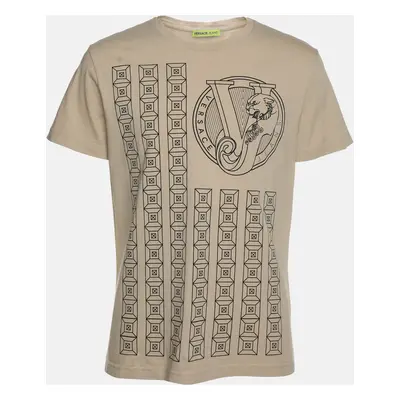 Versace Jeans Beige Cotton T-Shirt