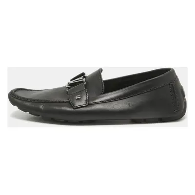 Louis Vuitton Black Leather Monte Carlo Loafers Size 43.5