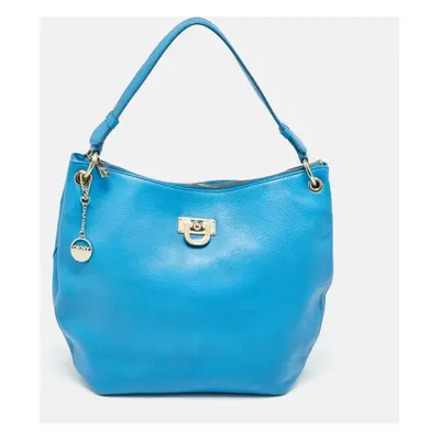 DKNY Blue Leather Hobo