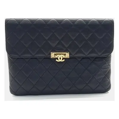 Chanel Caviar Flap New Medium Clutch